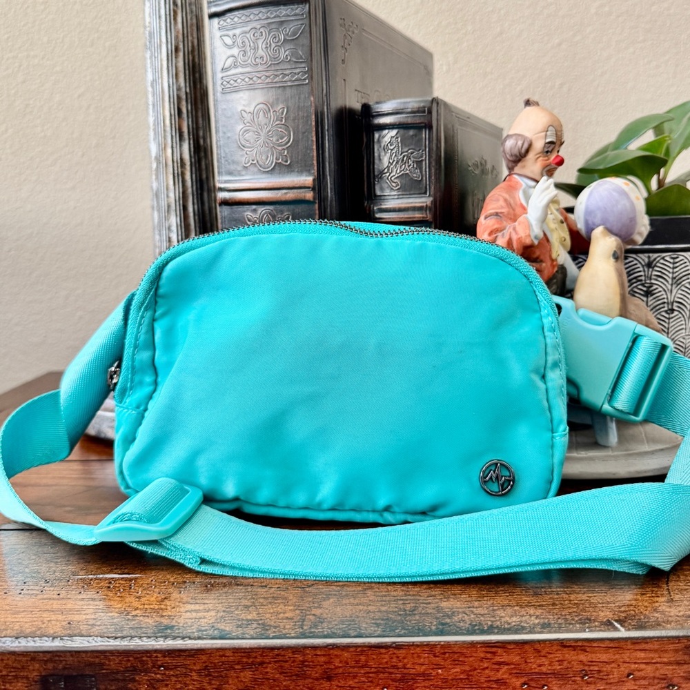 “PANDER” Aqua Crossbody Bag